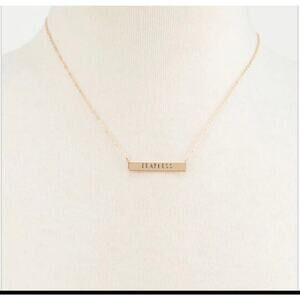 FullTilt FEARLESS Bar Necklace NEW